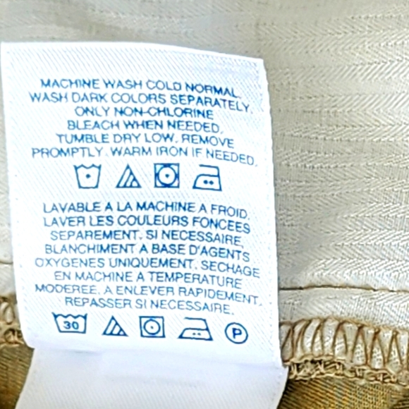 Land's End Men's Classic Fit Khaki Shorts Pockets Zip & Button Front Sz 42 - Picture 9 of 9